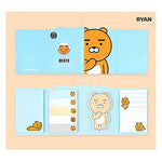 KAKAO FRIENDS 4 Sticky Memo Pads - Ryan - Korean Lifestyle