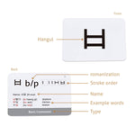 Korean Alphabet Hangul Flash Cards - Korean Lifestyle