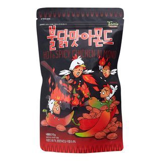 Tom's Farm - Dry Roasted Hot Spicy Chicken Flavour Almond 210g - Korean Lifestyle