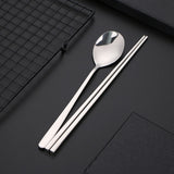 Korean Stainless Steel Spoon and Chopsticks (Sujeo 수저) - Korean Lifestyle