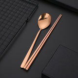 Korean Stainless Steel Spoon and Chopsticks (Sujeo 수저) - Korean Lifestyle