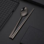 Korean Stainless Steel Spoon and Chopsticks (Sujeo 수저) - Korean Lifestyle