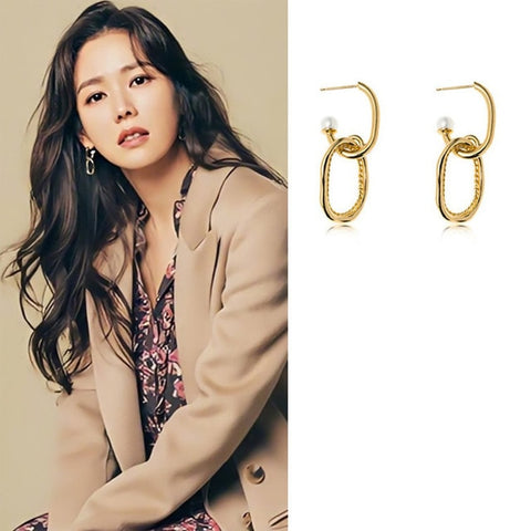 Dangle Earrings from the Korean Drama 'Crash Landing On You' 사랑의 불시착 - Korean Lifestyle